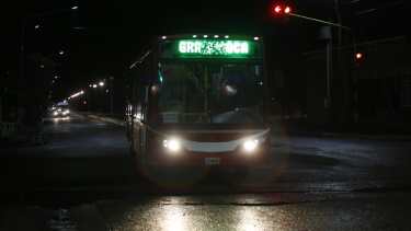La buena noticia del día: el servicio de transporte público volvió a Roca. (foto: Juan Thomes)