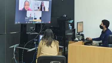 El juicio se realizó mediante Zoom (Gentileza) 