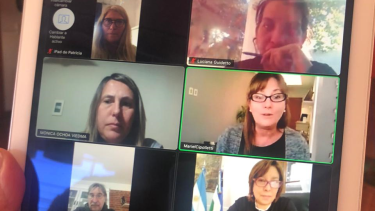 El encuentro fue vía zoom. Foto: gentileza