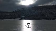 Imagen de El Parque Lanín advirtió que está prohibido circular sobre lagos y lagunas congeladas