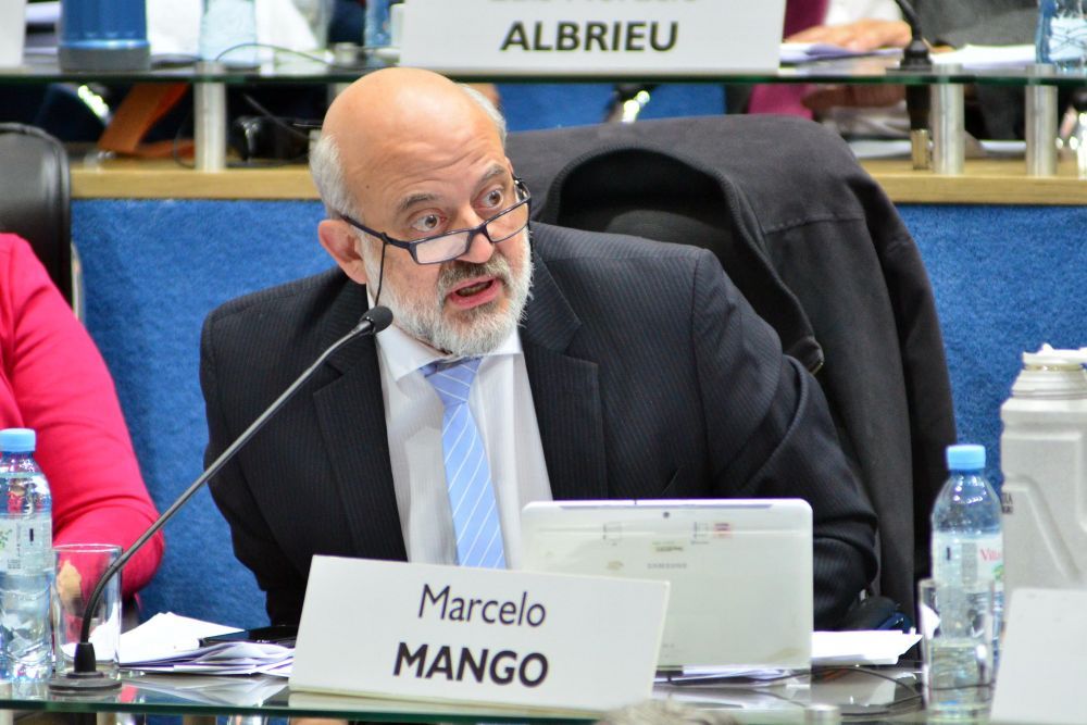 El legislador Marcelo Mango, la propuesta del Frente Grande. Foto: Marcelo Ochoa.
