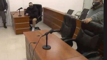 Maximiliano Mérgola, durante la audiencia de hoy. Seguirá detenido seis meses más. (Imagen Zoom)
