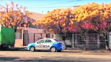 La calle donde ocurrió el asesinato. Un vecino dio aviso a la policía. 