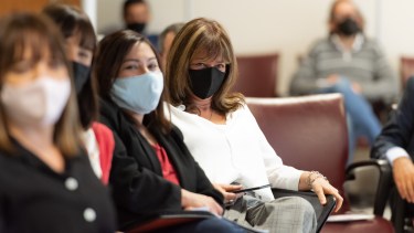 La diputada se refirió a la situación de la deuda durante la sesión de esta mañana. Foto: gentileza.