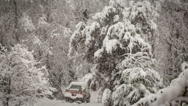 El fuerte temporal de nieve azota a la región cordillerana. (Foto Archivo: Patricio Rodríguez).
