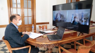 En videoconferencia se firmó el financiamiento de cuatro obras turísticas para Neuquén de cara a la pospandemia.