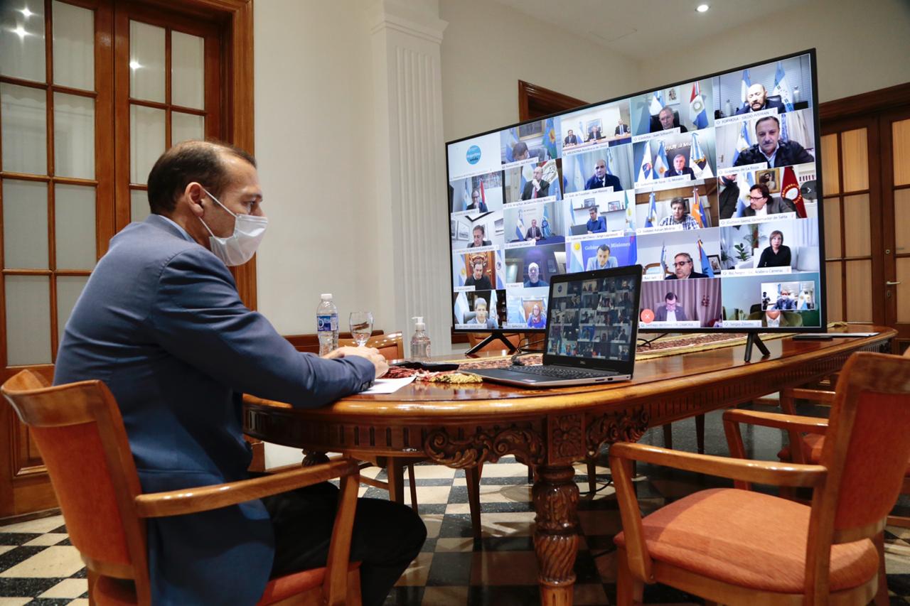 El gobernador de Neuquén participó el jueves de la videoconferencia con el presidente. (Foto: Gentileza)