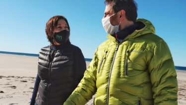 Carreras y Cabandié recorrieron el área protegida próxima a Playas Doradas. Fotos: gentileza.