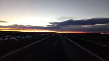 La ruta 23 en la mañana de este viernes. Foto: gentileza