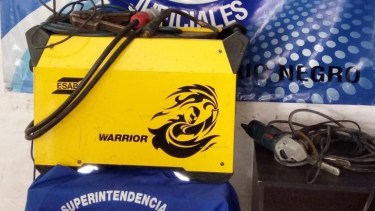 La máquina utilizada para soldar fue encontrada en Roca, tras un allanamiento. (foto: gentileza)