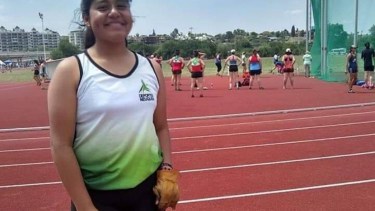 Joven atleta de Zapala se consagra campeona sudamericana en Brasil. foto: archivo