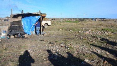 Asentamiento Defensores de Lavalle, formado el 5 de este mes. Foto: Marcelo Ochoa.