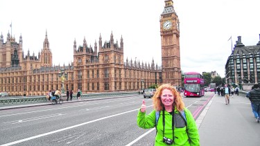 Se enamoró de Inglaterra a partir de una foto del Big Ben y viajó a cumplir dos sueños.