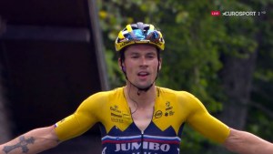 Roglic ganó la etapa y pasó a liderar el Criterium du Dauphine