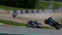 Imagen de Video: El impresionante accidente en el MotoGP del que Rossi salió ileso