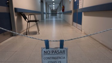 Las áreas de internación de casos de coronavirus del Hospital Alberto Balestrini de La Matanza. Foto: Carlos Brigo/cbri