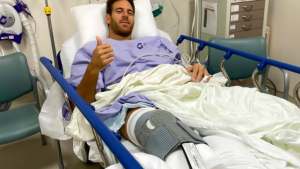 Del Potro se operó la rodilla por tercera vez en dos años
