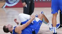 Imagen de Doncic sufrió un esguince pero esperan que juegue mañana