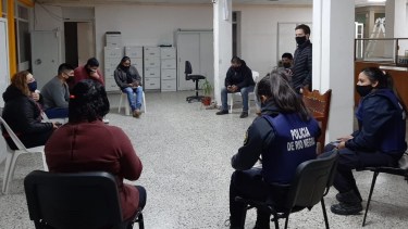 Personal de la Unidad 15 de Policía recibió una capacitación sobre la aplicación "Cuidarnos". (Foto: Gentileza)