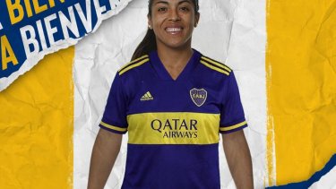 La rionegrina fue presentada como refuerzo xeneize.