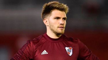 Ezequiel Centurión, el joven arquero cipoleño de River que dio positivo de coronavirus.