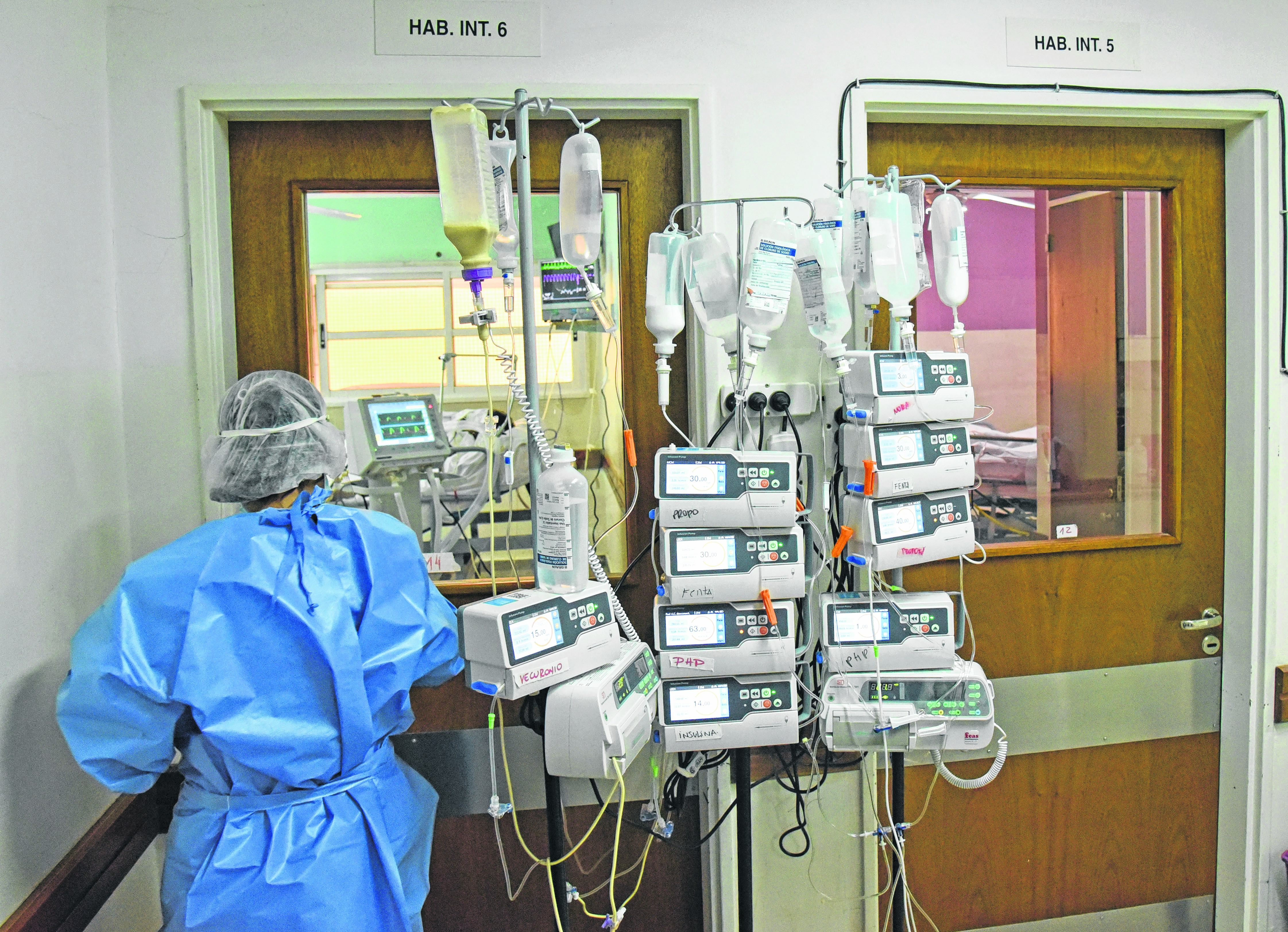 El hospital de Cipolletti sufre con fuerza el crecimiento de casos en la ciudad. 