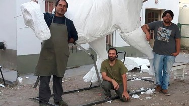 La primera réplica comenzó a elaborarse a principios de marzo. (Foto: gentileza)