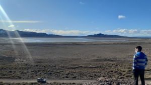 La laguna Carrilaufquen de Jacobacci muestra signos de recuperación