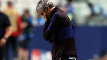 Setién, la primera "víctima" después del 8 a 2 con el Bayern.