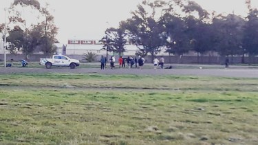 El encuentro se desarrollaba en la zona del parque Ferreira. Foto: gentileza.