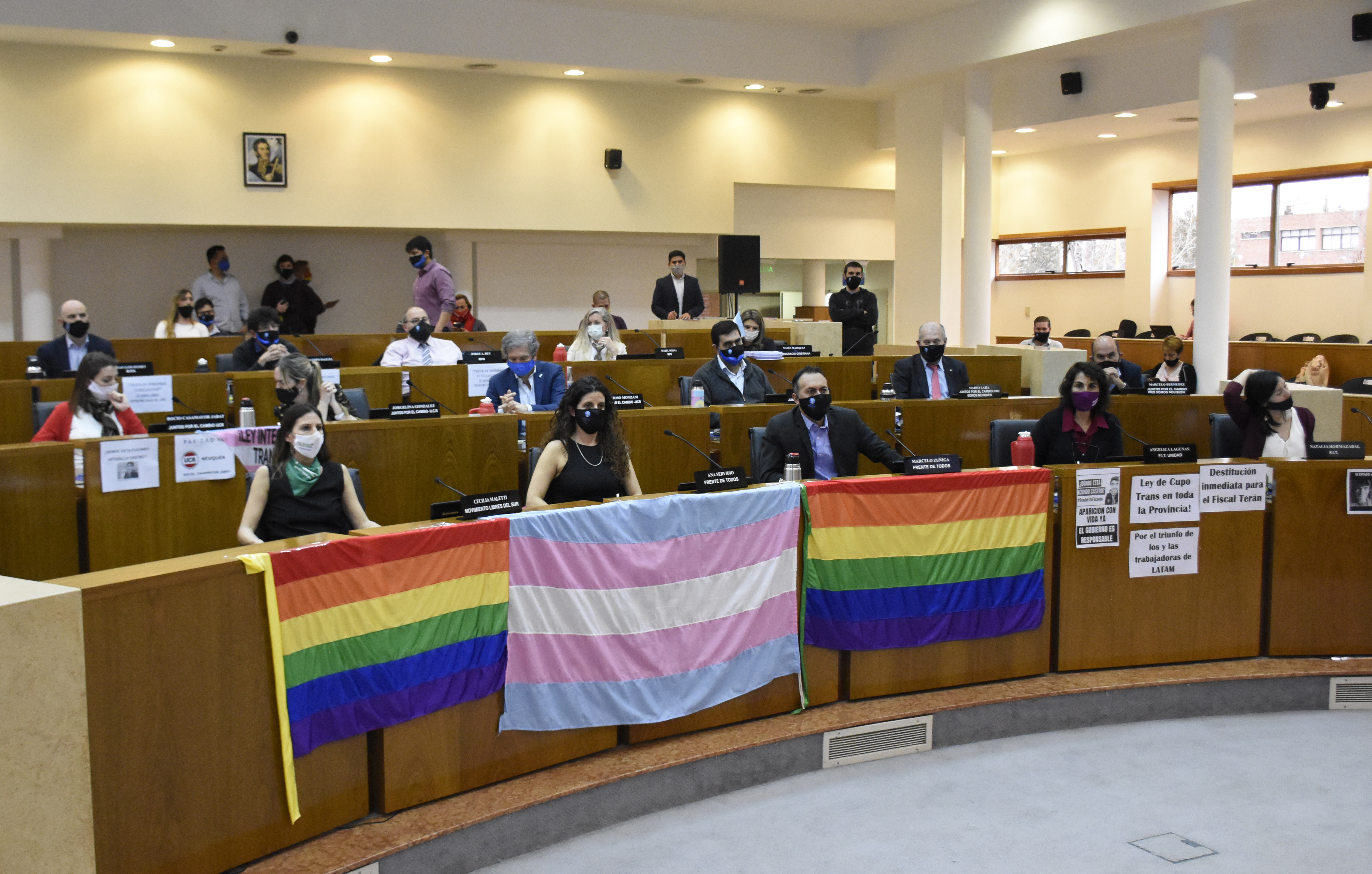 El Concejo Deliberante en 2020 (antes de la renuncia de Angélica Lagunas) contaba con paridad de género en el recinto. (foto archivo)