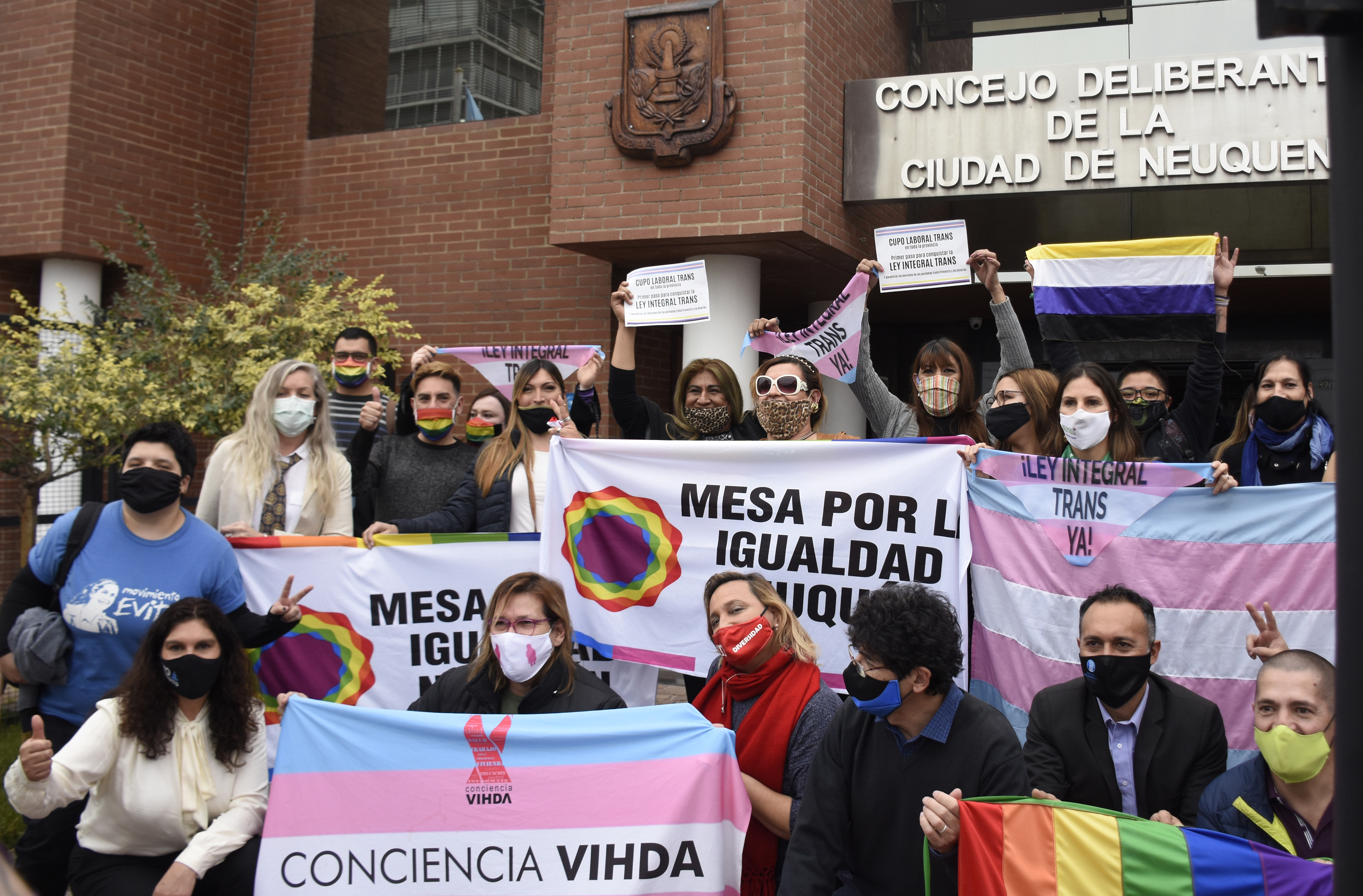 Las organizaciones trans lograron en pandemia, la aprobación del cupo laboral en Neuquén (foto archivo Florencia Salto)