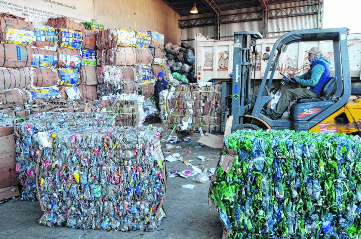 La planta de reciclado de Bariloche opera nuevamente desde junio con un esquema reducido. Archivo