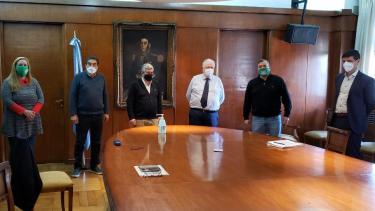 Dirigentes de ATE a nivel nacional estuvieron en el Ministerio de Salud de la Nación. Foto: gentileza.