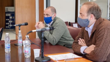 El diputado Darío Peralta (izquierda) informó sobre su situación de salud a través de las redes sociales. (Prensa Legislatura)