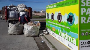 En Viedma reciclan tres toneladas de basura por semana