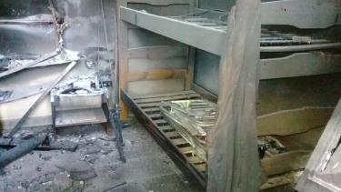 La propiedad junto a la toma mapuche de Villa Mascardi sufrió destrozos y un incendio. Gentileza