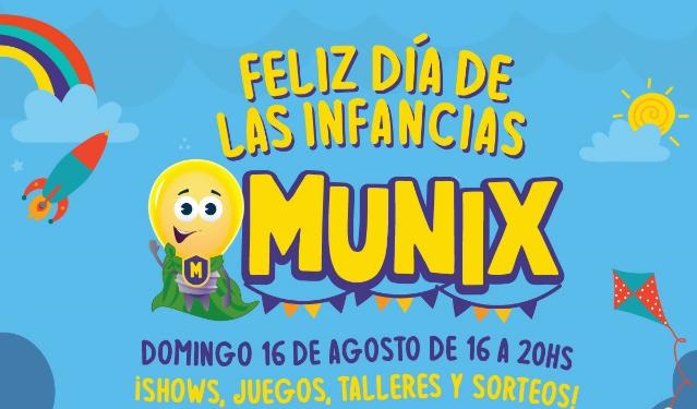 Hay un nuevo superhéroe en Bariloche: Munix y estará hoy en los festejos virtuales por el Día de las Infancias. 