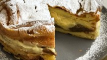 Imagen de Tarta karpatka o gran trota de profiterol