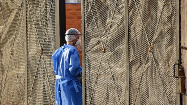El personal de salud también está al límite (foto: Florencia Salto)