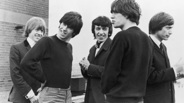 Stones del 65: Jones, Richards, Wyman, Jagger y Watts.