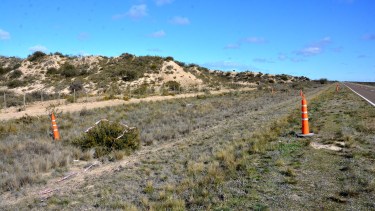 La muerte del hombre ocurrió a 200 metros campo adentro. Foto : Marcelo Ochoa