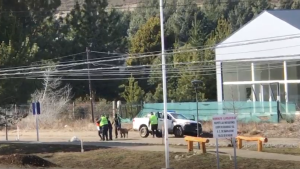 Video: una mujer fue detenida por pasear al perro y violar la cuarentena en Bariloche
