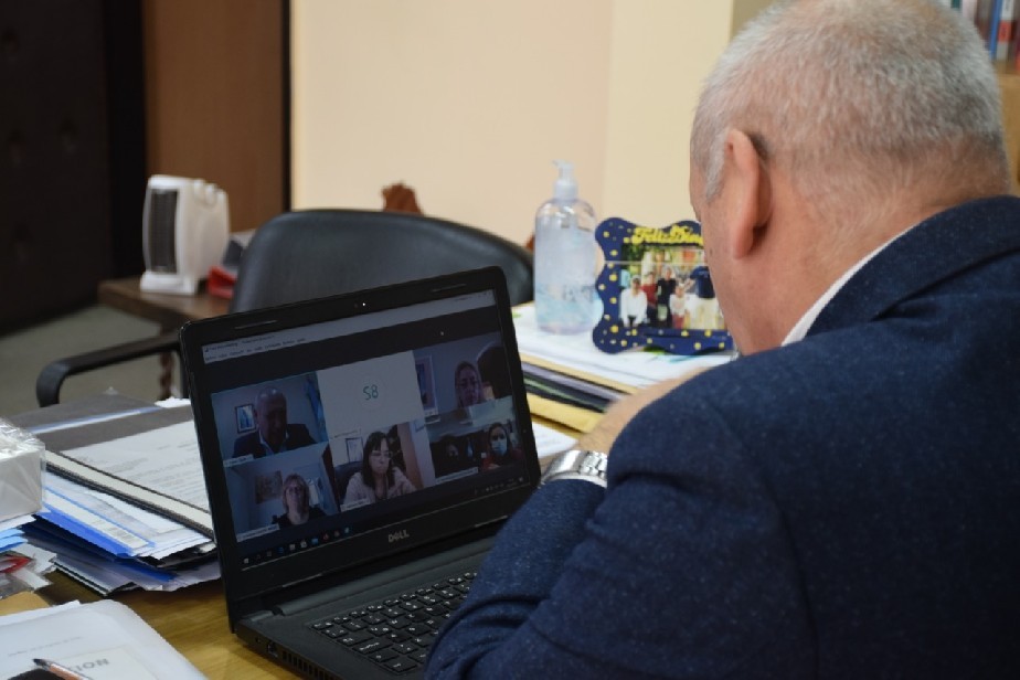 El ministro de Salud Fabián Zgaib se reunió con las autoridades del ministerio de Salud de la Nación, por videoconferencia.  