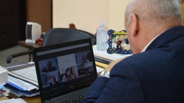 El ministro de Salud Fabián Zgaib se reunió con las autoridades del ministerio de Salud de la Nación, por videoconferencia.  