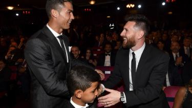 Cristiano y Lio, dos habitué de las entregas de premios.