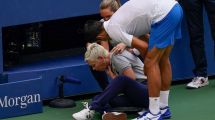 Imagen de Djokovic fue descalificado del US Open por un pelotazo a una jueza de línea