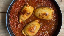 Imagen de Cazuela de calamares rellenos