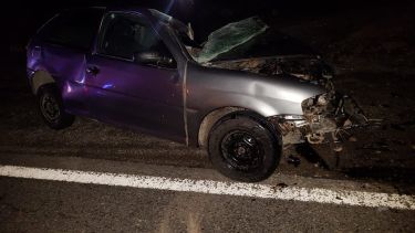 El hombre circulaba en un VW Gol. (Gentileza Diario Andino).-