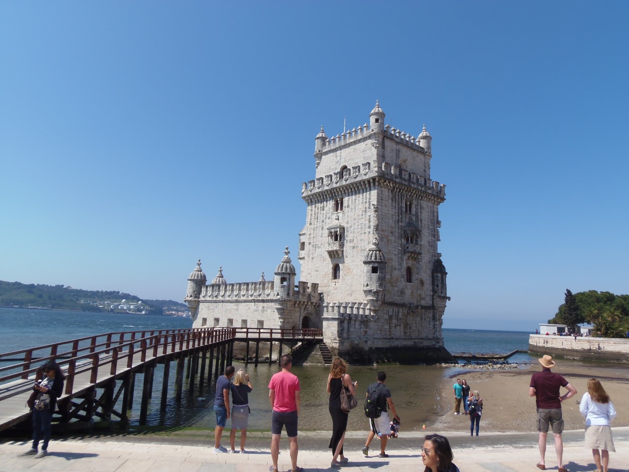 Torre de Belén, en Lisboa, la capital de Portugal.